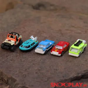 5-in-1 Cars & Vehicles Playset (Metal & Plastic)