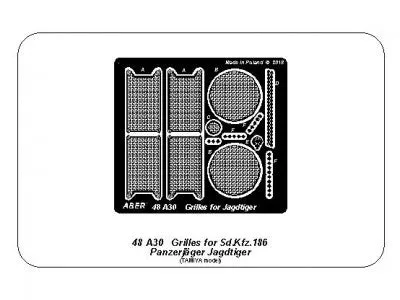 Aber 1/48 German Sd.Kfz.186 Jagdtiger Grilles 48 A30