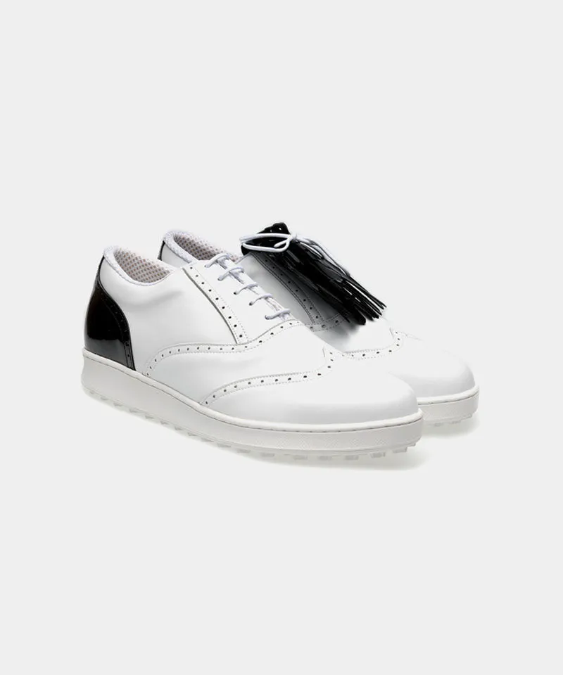 ALL CLASSIC Golf Wingtip Spikeless Golf Shoes - Black