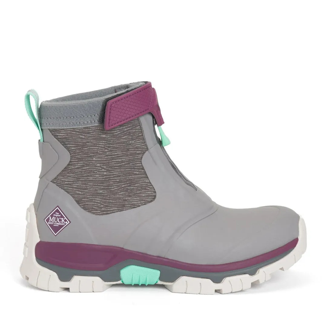 Apex Ladies Zip Short Boots Frost Grey by Muckboot