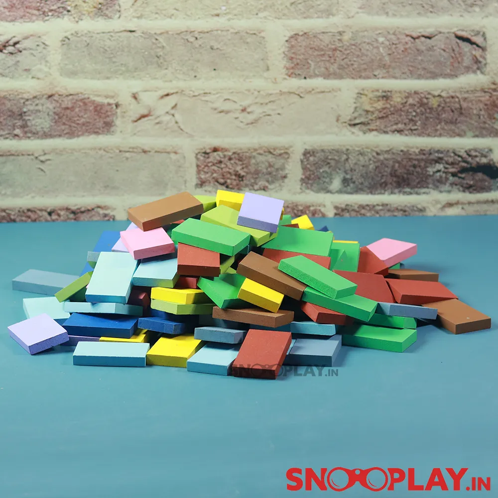 Brick Breaker (Wooden Dominos) Multi coloured- Pack of 120 pieces