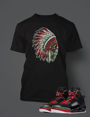 Chieftain T Shirt to Match Retro Air Jordan Spizike Shoe