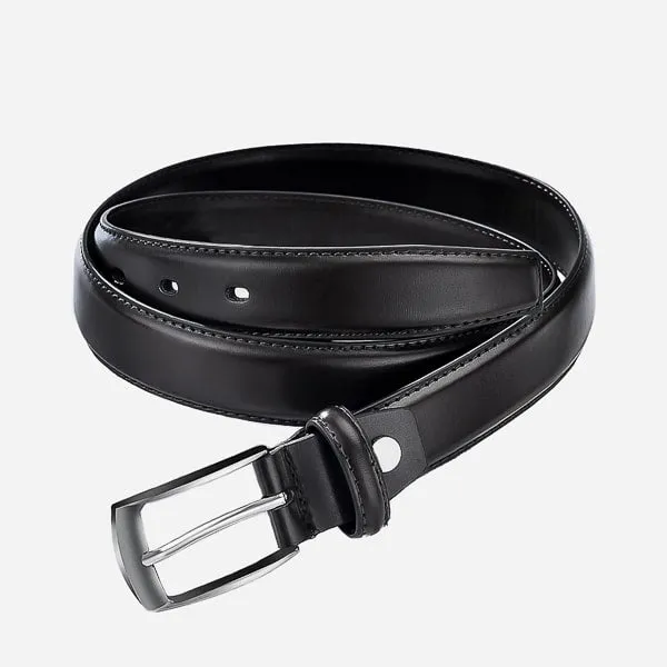 Classy Men Classic Black Leather Belt