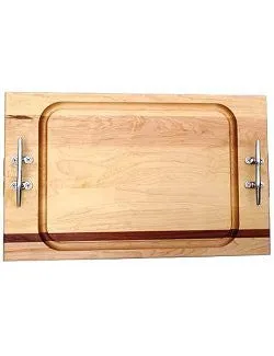 Cleat Handle Solid Mahogany & Maple Banquet Carvery Boards