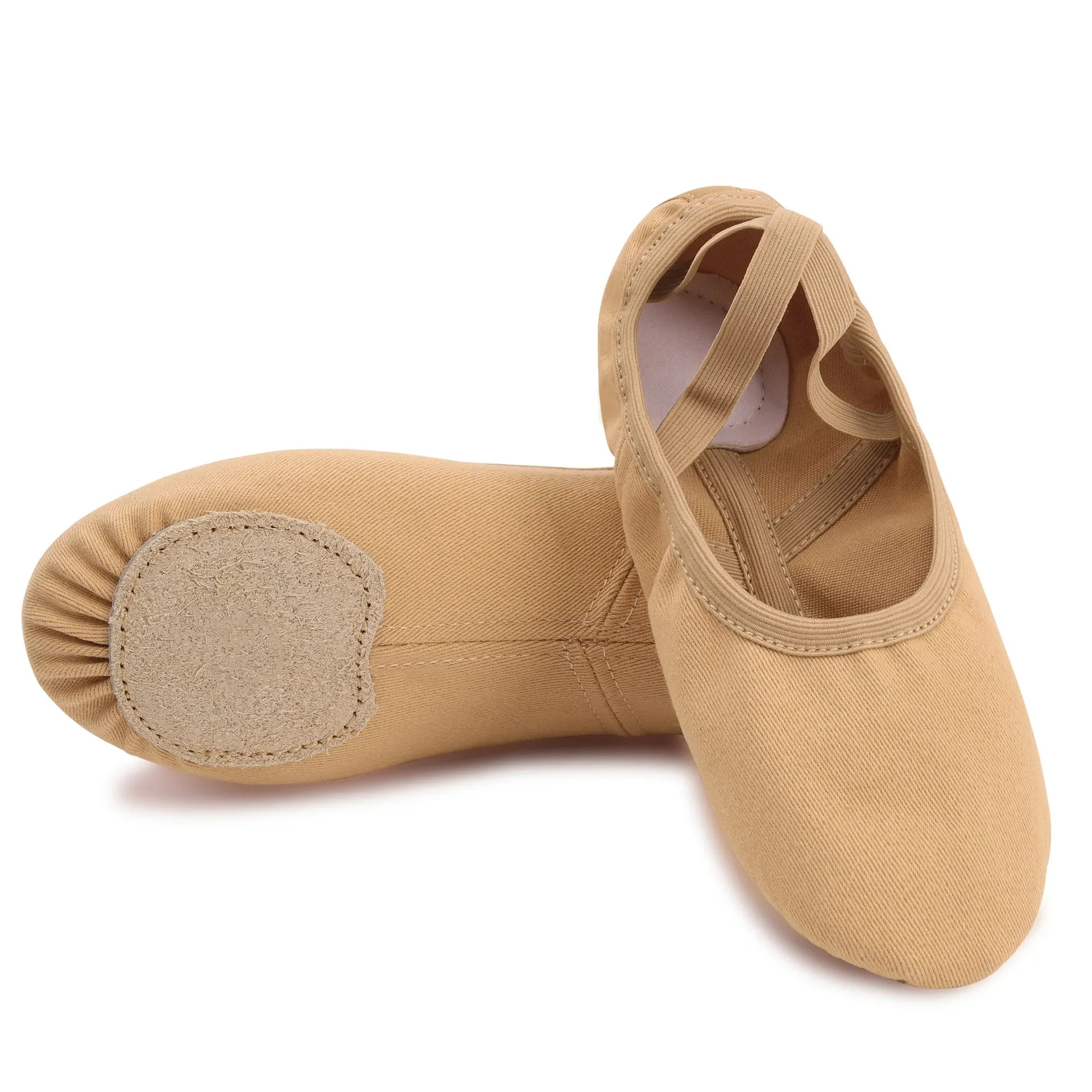 CLYFAN Professional Stretch Ballet Dance Shoe for Women Girls Split Soft Sole Canvas Ballet Slippers Elastic Fabric Ballet Shoes