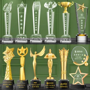 Crystal trophy custom crafts