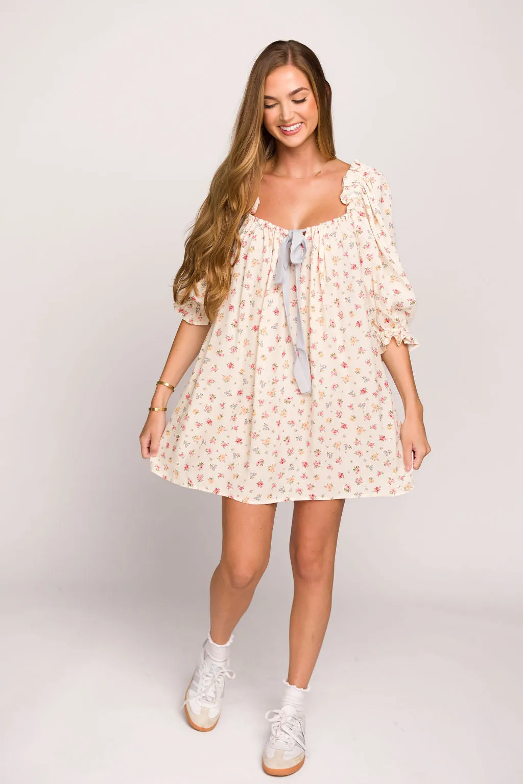 Darling Mini Dress in Country Bloom