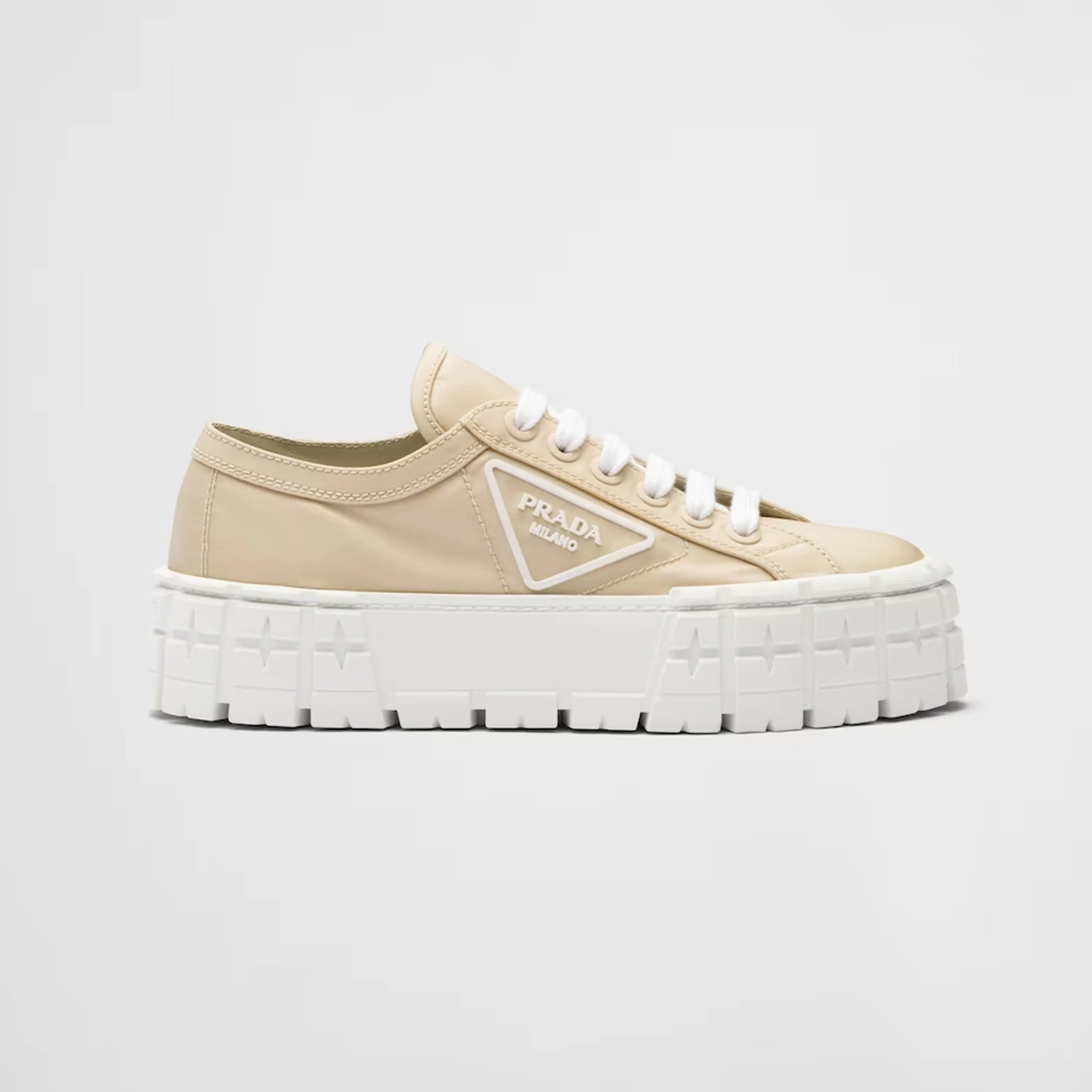 Double Wheel Re-Nylon Gabardine Sneakers