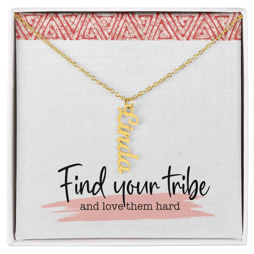 Find Your Tribe Multi Name Necklace | Minimalist Gold Plated Necklace