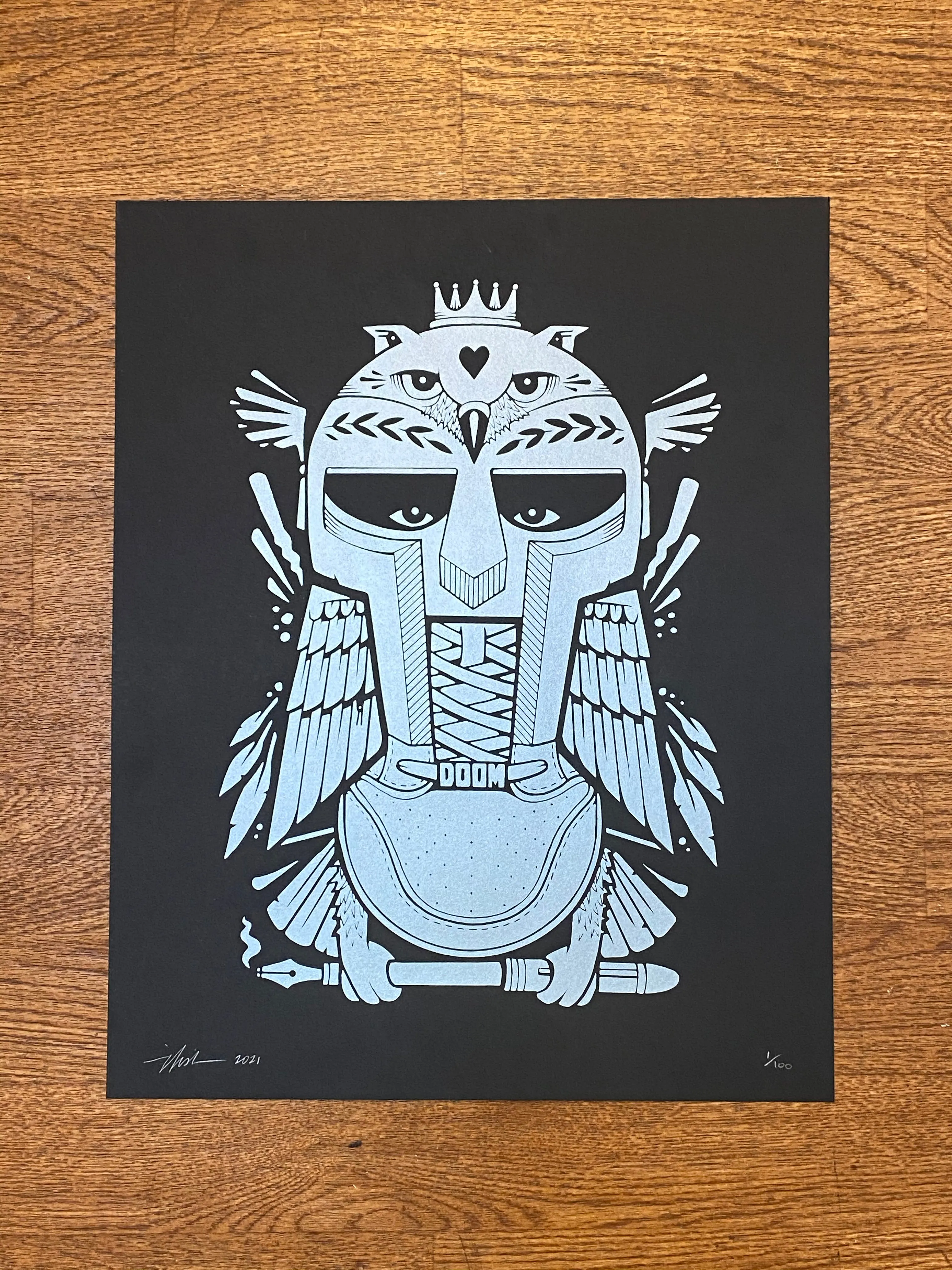 Jeremy Fish - "wisDOOM" print