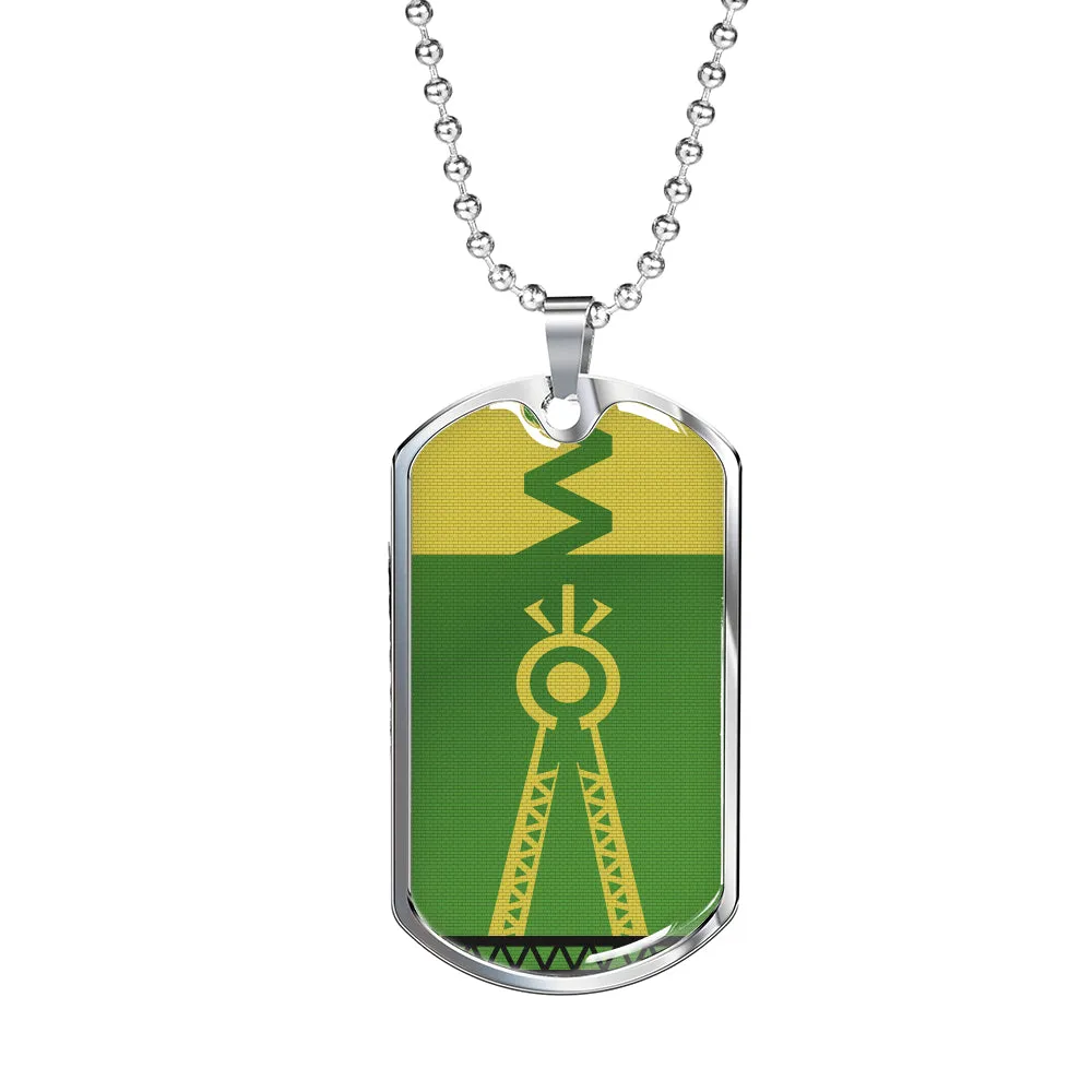 Julia MOTHER NATURE Dog Tag - Green (Engraving Available)