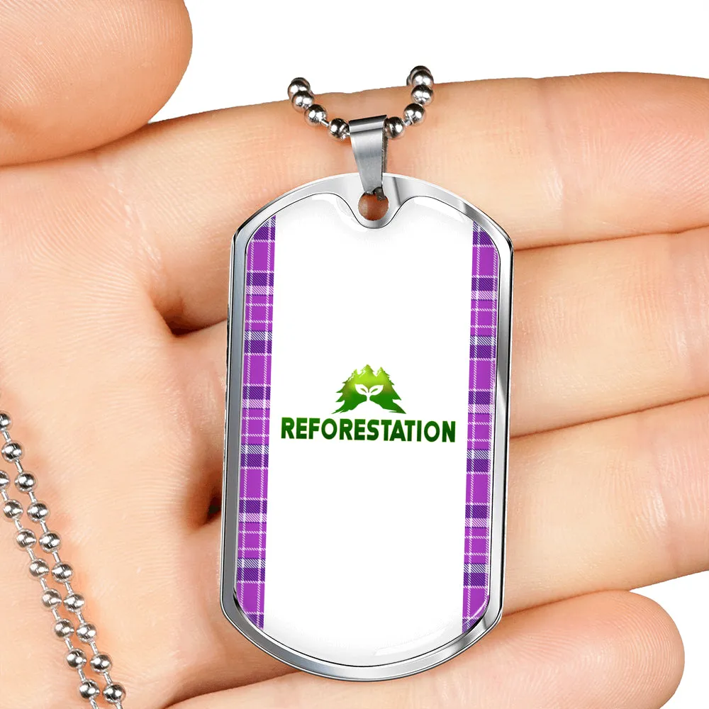 Julia REFORESTATION Dog Tag V1 (Engraving Available)