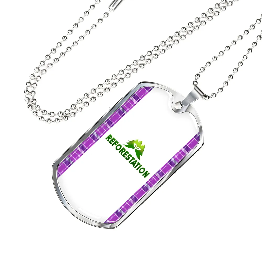 Julia REFORESTATION Dog Tag V1 (Engraving Available)