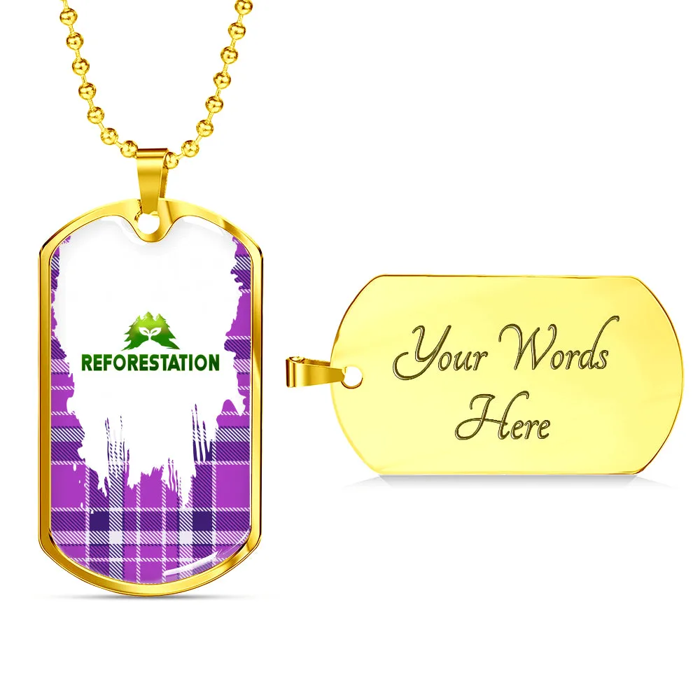 Julia REFORESTATION Dog Tag V2 (Engraving Available)