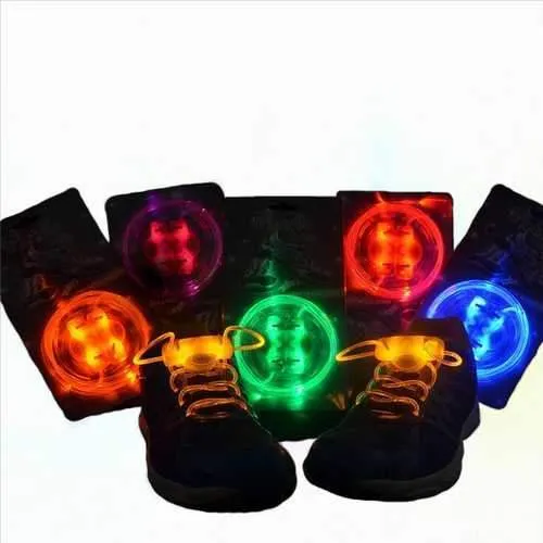 LED Shoelace Night Running Light Up Safety Shoestring Multicolor Luminous Shoelace