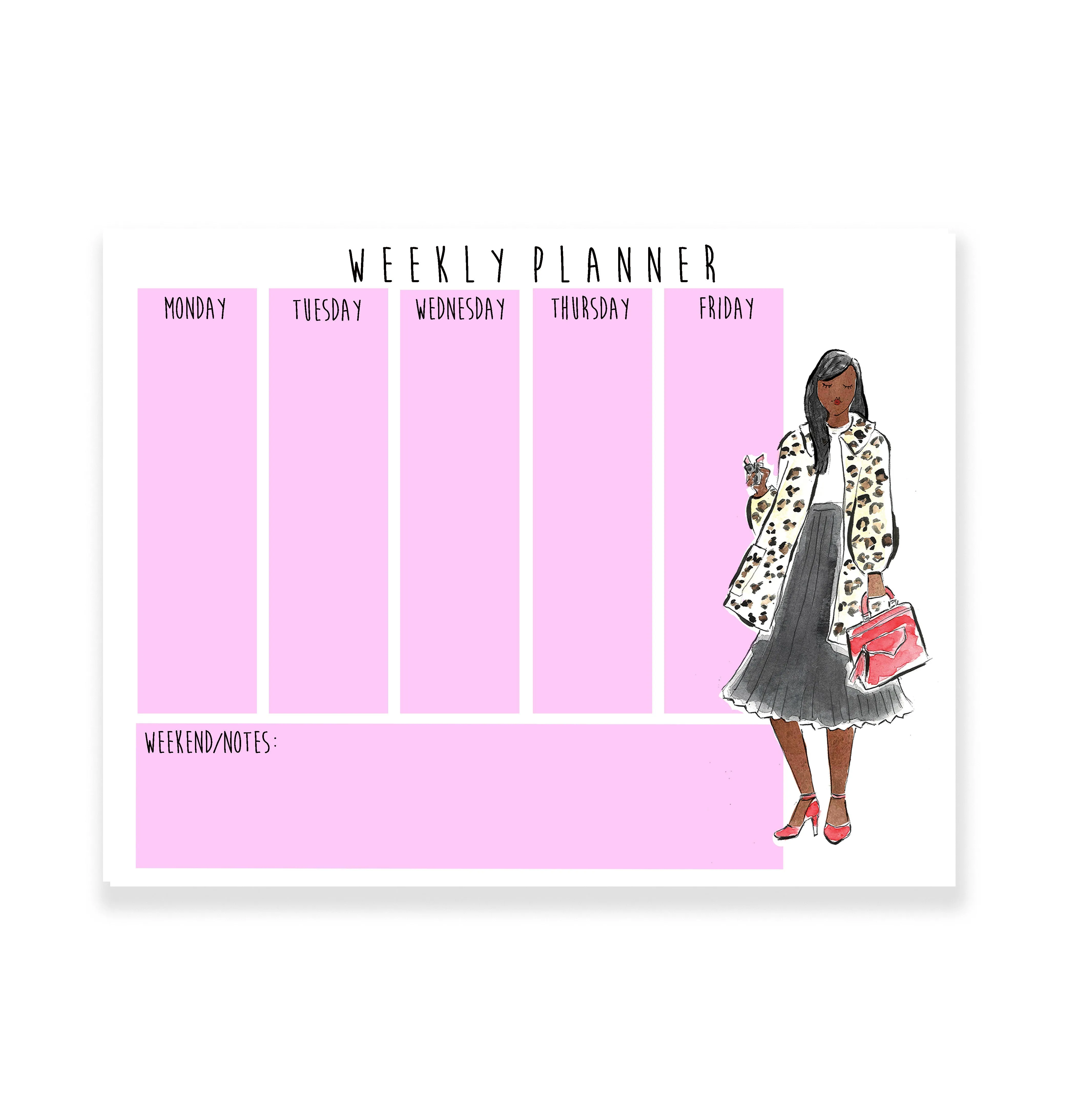 Leopard Gal Weekly Planner