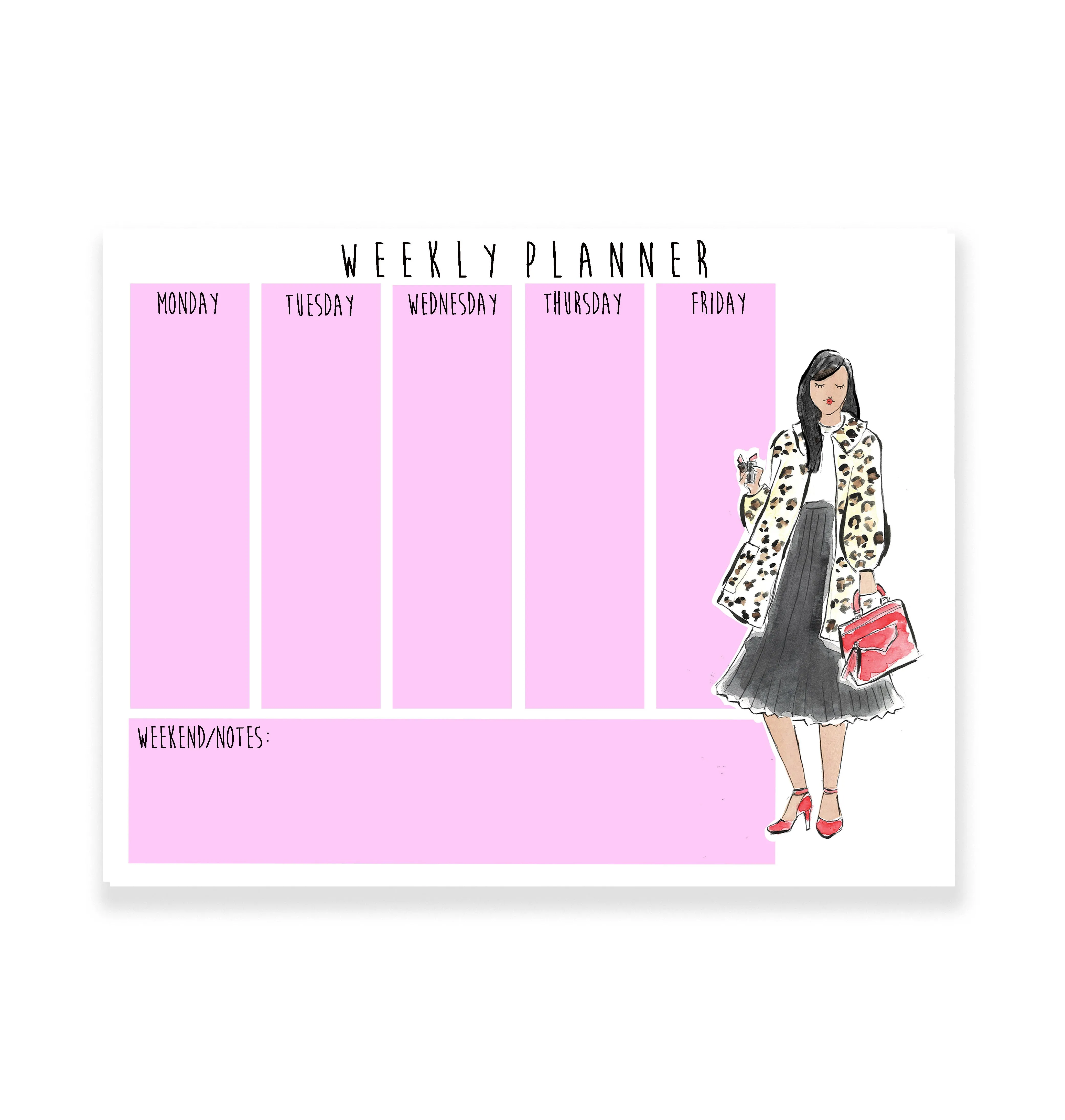 Leopard Gal Weekly Planner