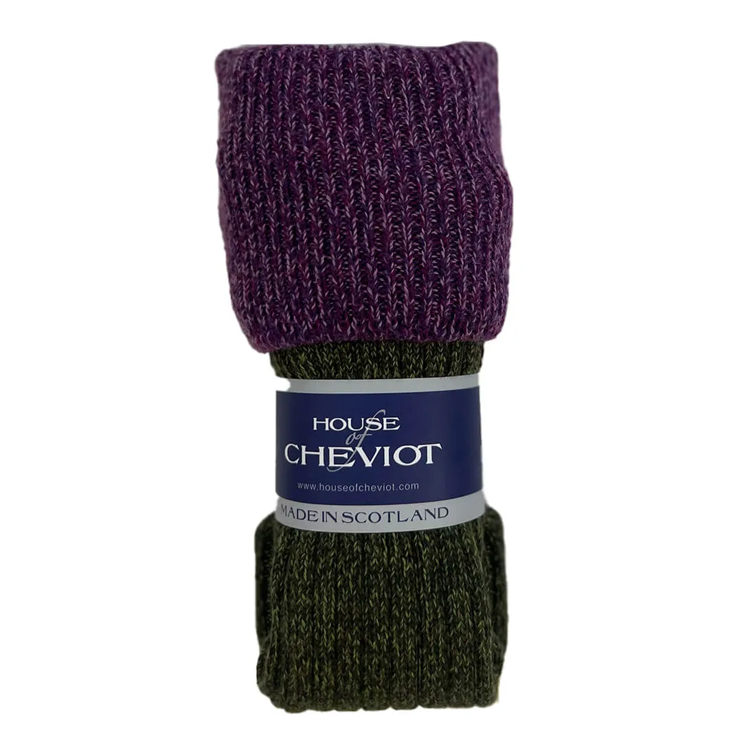 Lomond Marl Socks - Scotspine/Heather by House of Cheviot