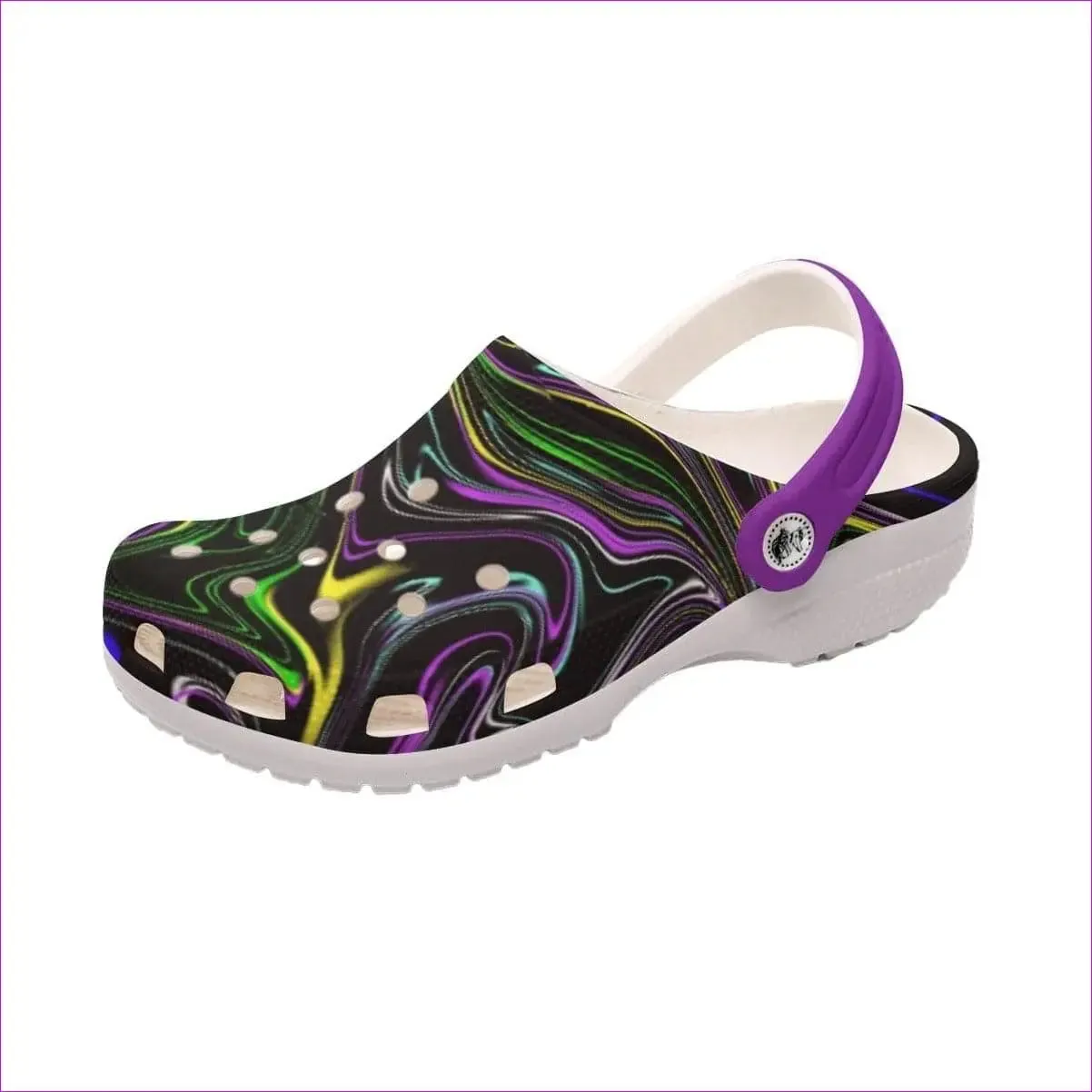 Mandala Skewed Womens Classic Clogs