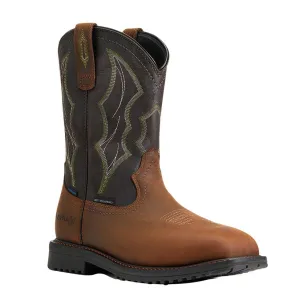 Men's Ariat RigTEK H2O Composite Toe Brown Work Boot