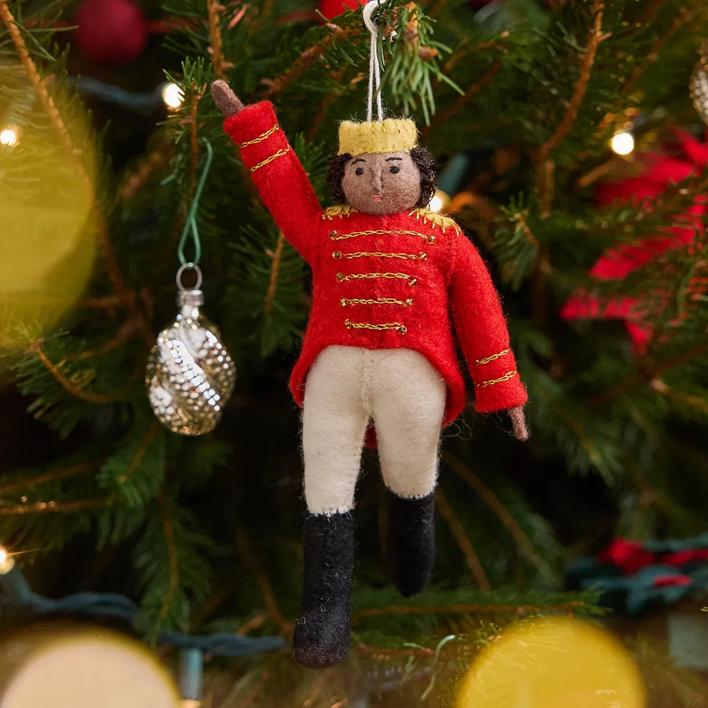 Nutcracker Ballet Prince Ornament - Brown