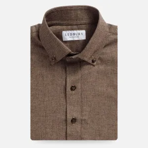 The Brown Conlon Houndstooth Custom Shirt