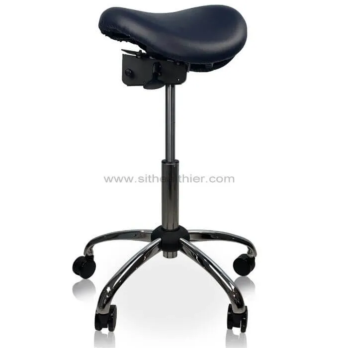 USA Patented Twin Tiltable Saddle Stool with Adjustable Seat Width and Center Gap