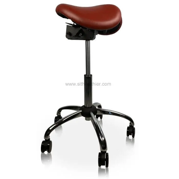 USA Patented Twin Tiltable Saddle Stool with Adjustable Seat Width and Center Gap