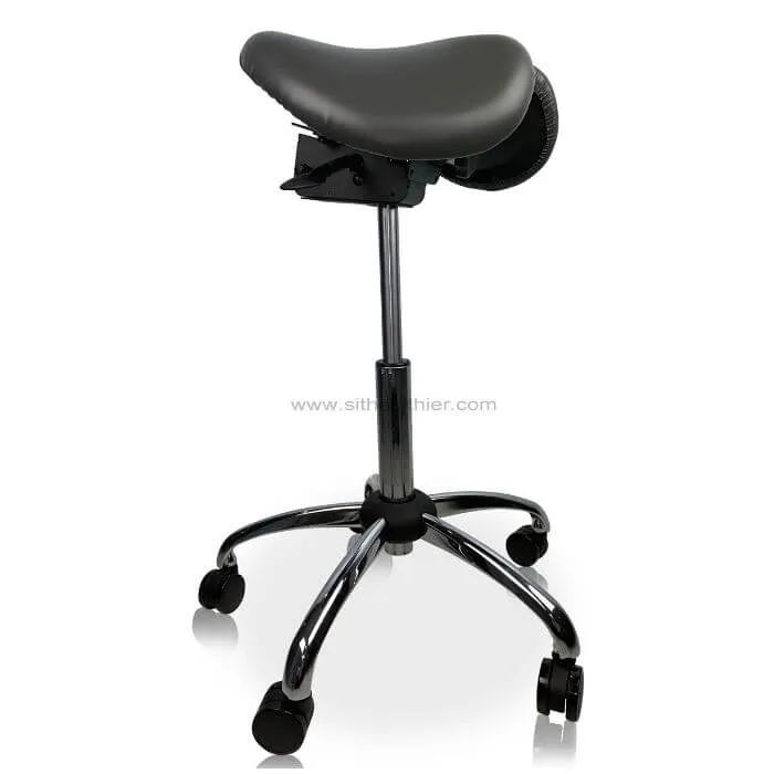 USA Patented Twin Tiltable Saddle Stool with Adjustable Seat Width and Center Gap