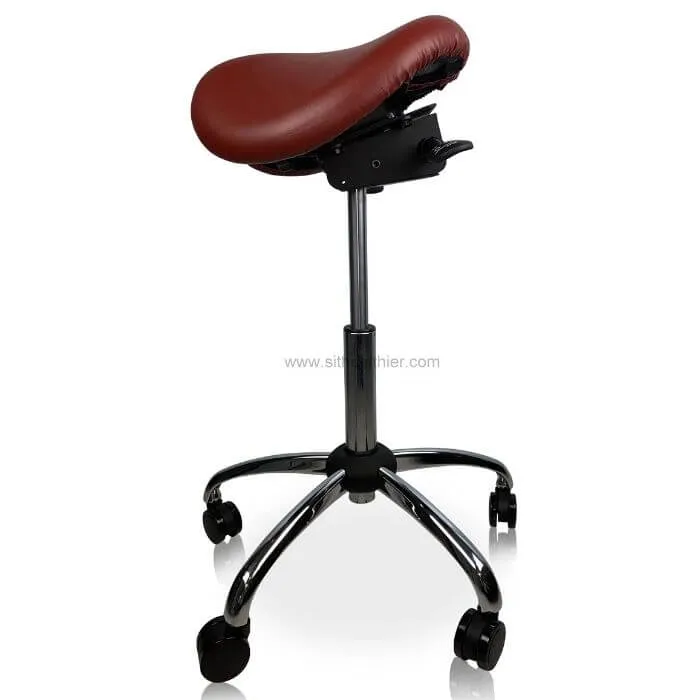 USA Patented Twin Tiltable Saddle Stool with Adjustable Seat Width and Center Gap