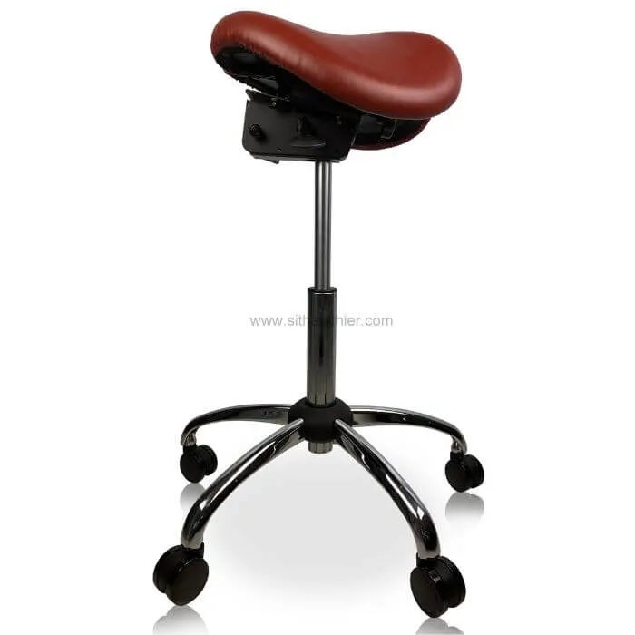 USA Patented Twin Tiltable Saddle Stool with Adjustable Seat Width and Center Gap