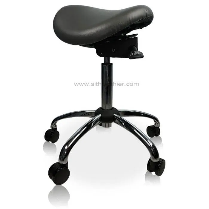 USA Patented Twin Tiltable Saddle Stool with Adjustable Seat Width and Center Gap