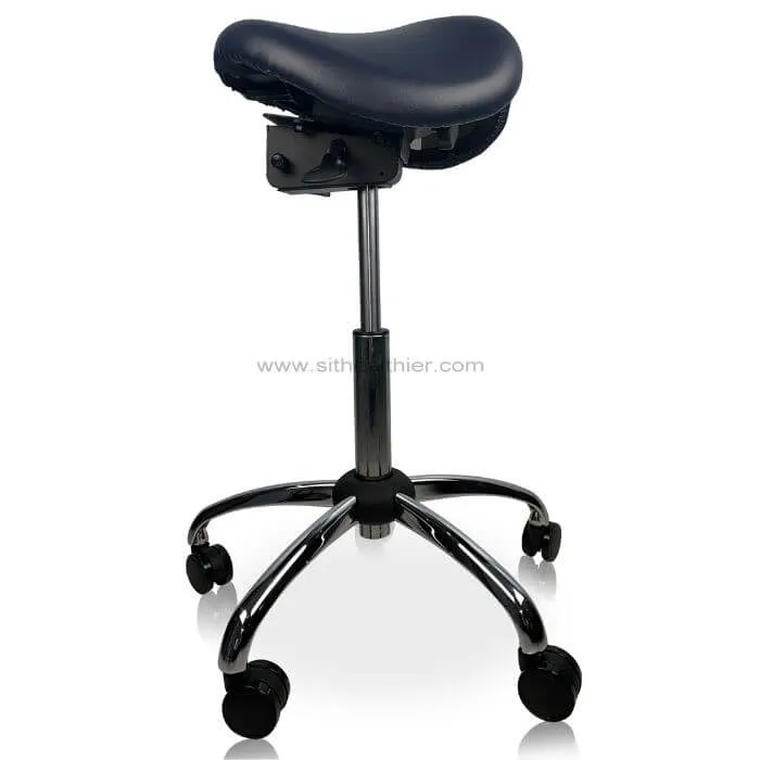 USA Patented Twin Tiltable Saddle Stool with Adjustable Seat Width and Center Gap