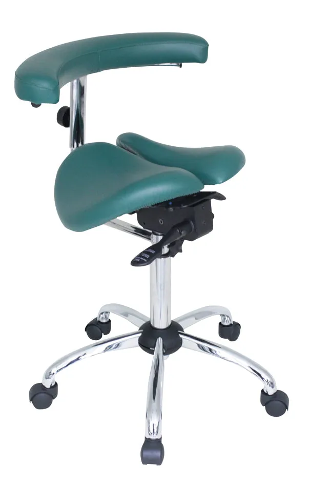 USA Patented Twin Tiltable Saddle Stool with Adjustable Seat Width and Center Gap