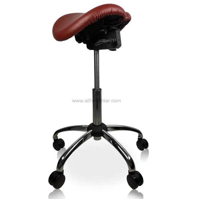 USA Patented Twin Tiltable Saddle Stool with Adjustable Seat Width and Center Gap