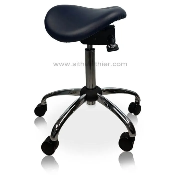 USA Patented Twin Tiltable Saddle Stool with Adjustable Seat Width and Center Gap