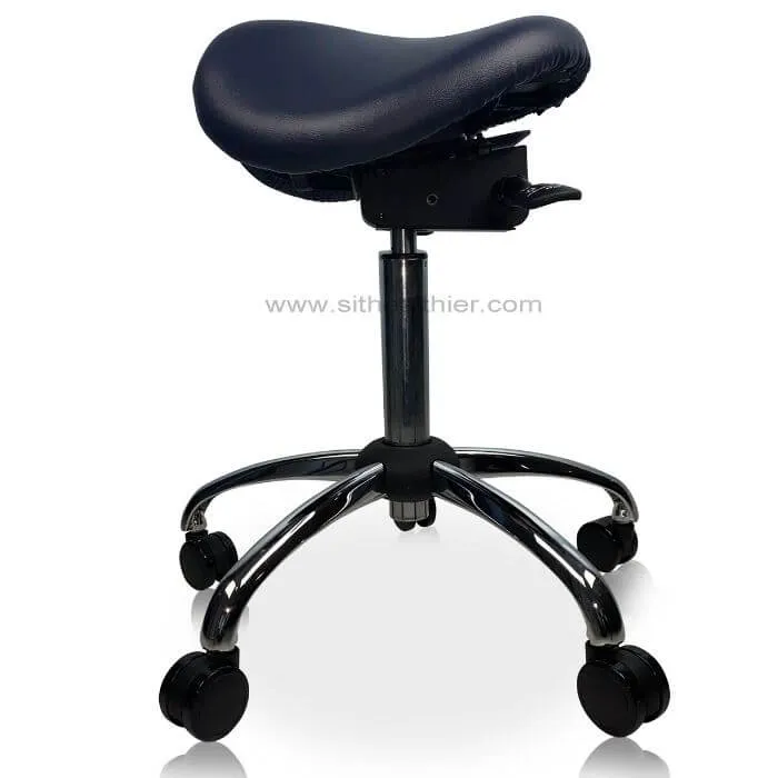 USA Patented Twin Tiltable Saddle Stool with Adjustable Seat Width and Center Gap